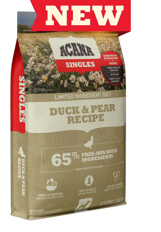 Acana singles duck and pear best sale
