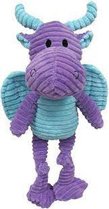 FouFit Stuffed Dog Toy Knotted Dragon Purple and Blue Large