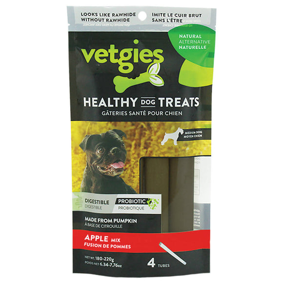 Vetgies Filled Tubes Apple 4 Pack